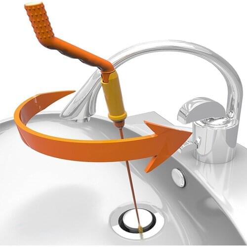 Metal Wire Brush Hand Kitchen Sink Cleaning Hook Sewer Dredging Device Spring Pipe Hair Dredging Tool Metal Wire Brush