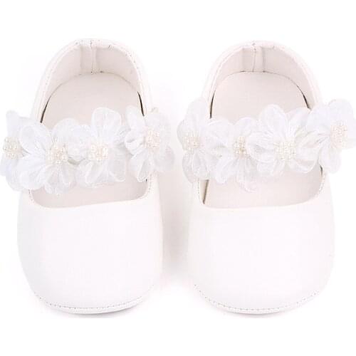 New Cute Floral Baby Shoes For Newborn Infant Toddler Girl Princess Shoes Soft Sole Prewalker Anti-slip Baby Shoes 0-18M