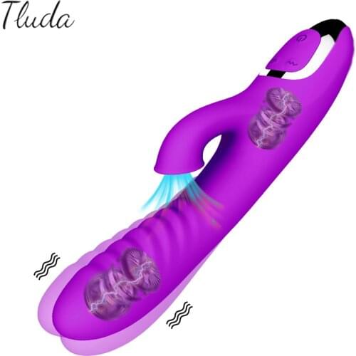 Double Penetration Power Vibrator Sex Toys For Woman With Nipple Clit Sucker Magic Wand Dildo Sex Toys For Adults Masturbator