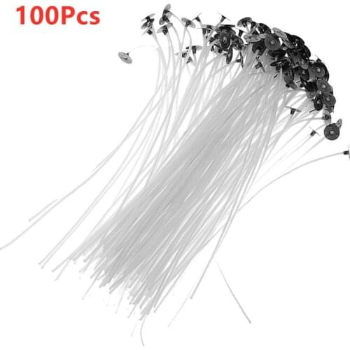 100Pcs Candle Wicks Smokeless Pure Cotton Candle Core DIY Candle Making Pre-waxed Wicks For Party Supplies 2.5/4/5/6/7/9/15/20cm