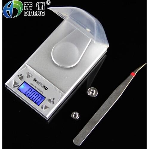 50pcs high quality useful Portable 10g * 0.001g LCD Digital Pocket Gram Jewelry Scale Weight Balance