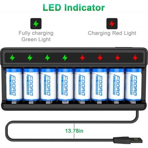 CR123A Batteries for Arlo Rechargeable,3.7V Arlo Wireless Cameras Battery and 16340 CR17345 CR123A Battery Charger for Arlo etc