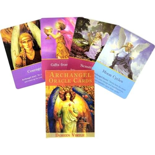 Archangel Oracle Card Tarot Cards And PDF Guidance Divination Deck Entertainment Parties Board Game Support drop shipping 45 Pcs