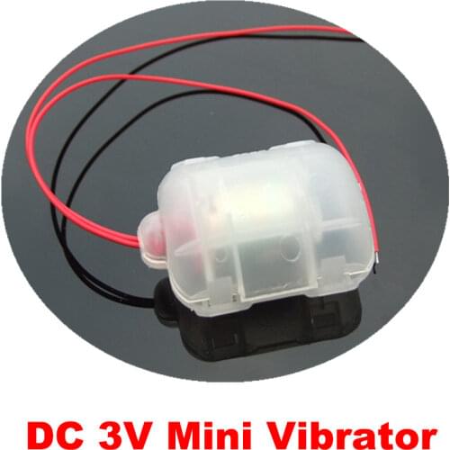 White Case Cover DC 3V Micro Vibrator Vibrating Electric Vibration Motor Plastic Housing for Massager Cushion