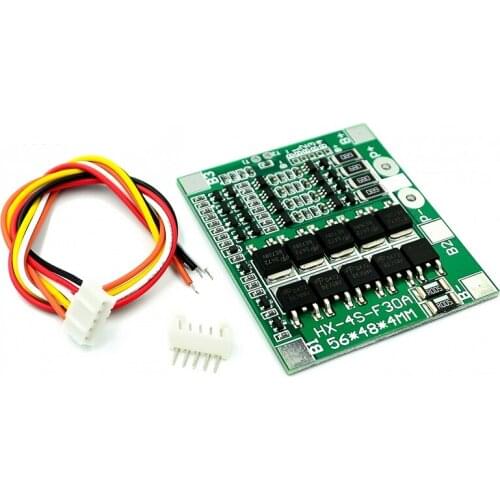 Four strings 4 strings 14.8V 16.8 Protection board 30A discharge with equalization 18650 battery protection board