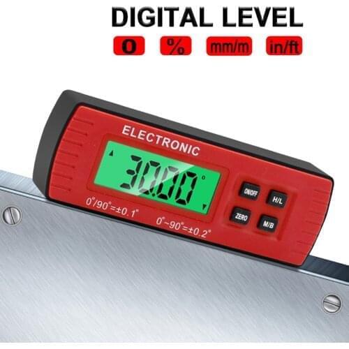 Digital Level Box Electronic Angle Gauge Protractor Angle Finder Bevel Gauge With Magnetic Base Level Processing Instrument