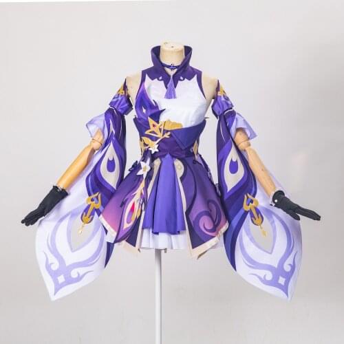 Genshin Impact Initial Five-star Liyue KeQing Sexy Full Set of C Suit Cosplay Costume Female Male