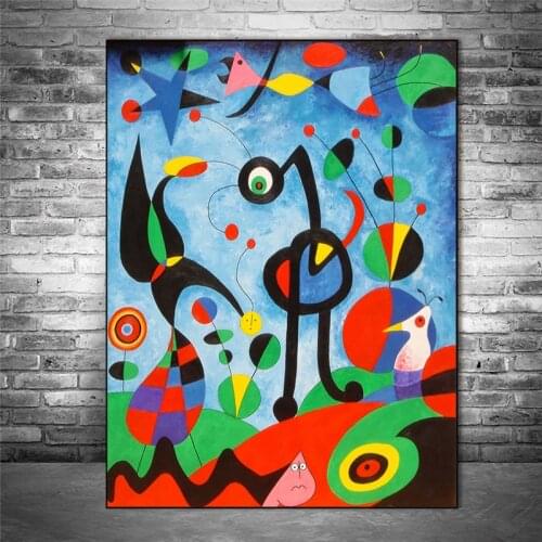 The Garden 1925 By Joan Miro Famous ArtWork Reproductions Abstract Canvas Paintings Of Joan Miro Wall Pictures Home Wall Decor