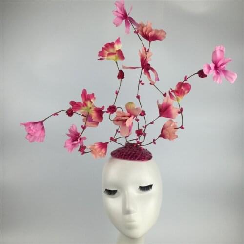 Bride Princess Model Stage Catwalk Makeup Headwear Girl Headdress Accessories Handmade Flower Floral Hairband