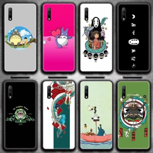 Cartoon Totoro Spirited Away Phone Case for Huawei Honor 30 20 10 9 8 8x 8c v30 Lite view 7A pro