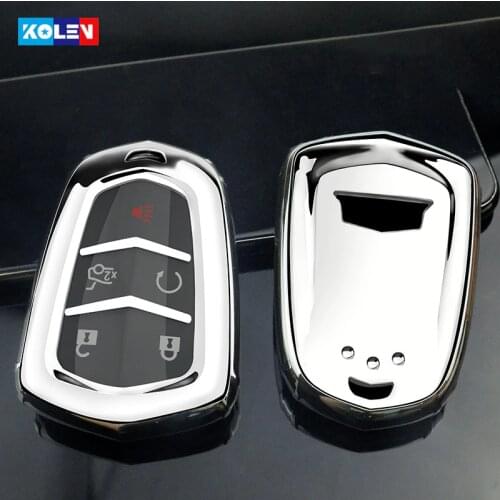Soft TPU Car Remote Key Full Cover Case For Cadillac ATS ATS-L XLS XTS XT4 XT5 XT6 CT6 CTS CTS-V SRX 28T Accessories Holder Fob