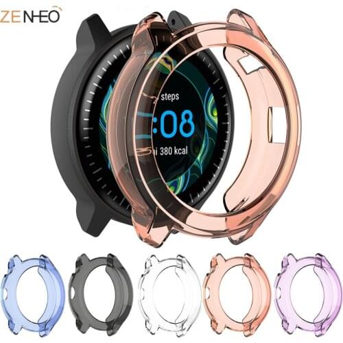 Soft TPU Protective Case Watch Cover For Garmin Vivoactive3 Music Full Protection Screen Transparent Case For Vivoactive 3 Music