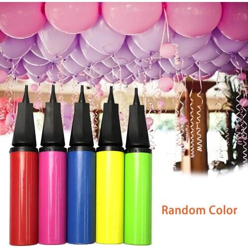 Balloon Pump Latex Air Inflator Manual Portable Practical Mini Hand Push Balloon Pumps Wedding Party Decoration Accessories