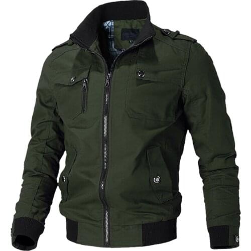 New Brand military jacket Male clothing Army Tactical Mens Windbreaker Jacket Outwear New zipper Cargo Jackets mens
