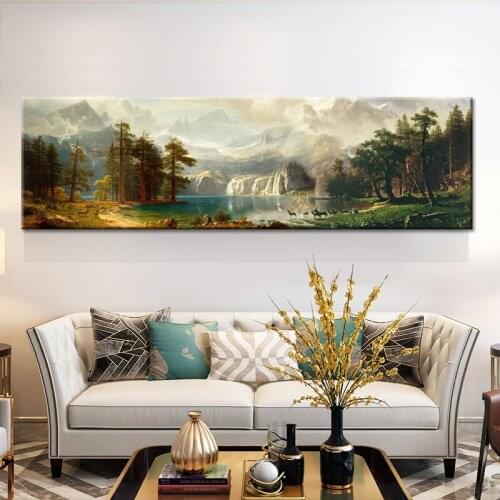 New Chinese Style Mountains And Rivers Scenery Cloud Sea Canvas painting Posters And Prints For Living Room Study Room Office HD