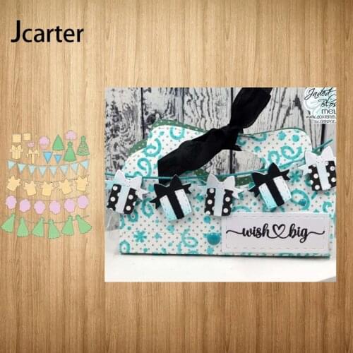 New Arrival Gift Box Hat Flag Bow Metal Cutting Dies Craft Scrapbooking Handmade Knife Mould Blade Punch Stencils Model Template