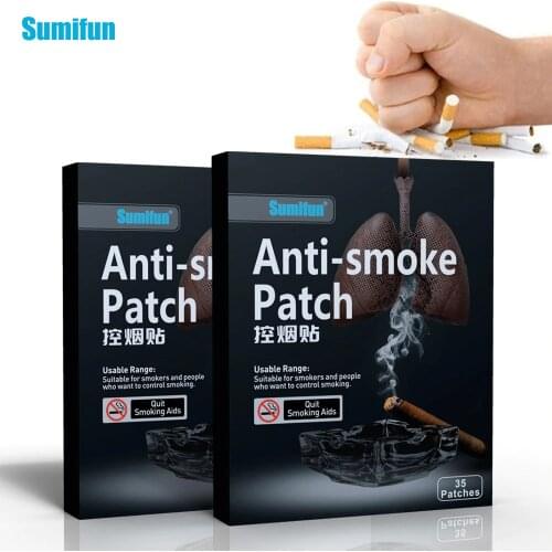 Sumifun 35pcs/Box Anti Smoke Patch Patch Stop Smoking Cessation 100% Natural Ingredient Quit Smoking Patch Health Care