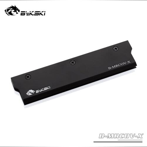 BYKSKI Full Metal Radiator Cover use for RAM Radiator Color Black Cover for Liquid Cooling System Heat Dissipation Cover 1pcs