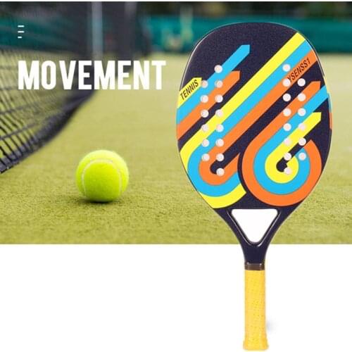 Professional Full Carbon Beach Tennis Paddle Racket Soft EVA Face Pickleball Raqueta With Bag For Adult Tennis Racquet Equipment
