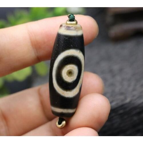 Treasure Magic Power Magic LKbrother Rare Magic Power Energy Tibetan Agate 2 Eye Bottle dZi Bead 4 Pendant 39MM FRAJK