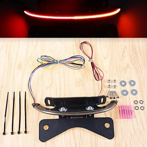 LED Fender Eliminator Integrated Tail Light Smoked Bar For Harley V-Rod V Rod VRSC/A 2002-2005