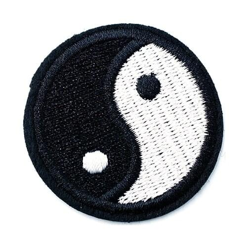 Tai Chi (Size:4.0x4.0cm) DIY Cloth Badges Mend Decorate Patch Jeans Bag Clothes Apparel Sewing Decoration Applique