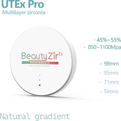 UT extreme 9820mm best aesthetic effect dental zirconia blocks for dental lab