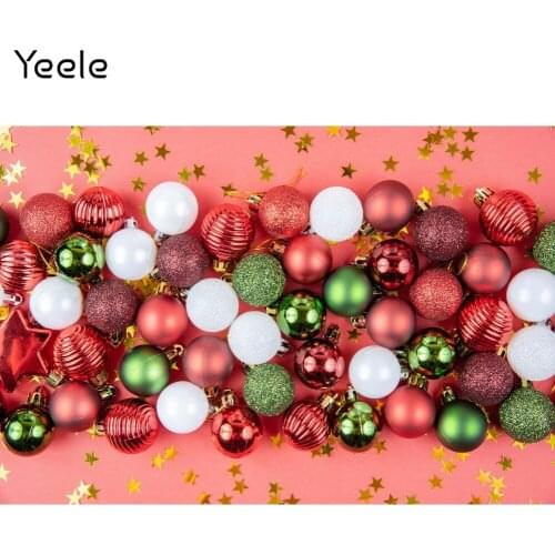 Yeele Christmas Backdrop Glitter Ball Baby Birthday Party Portrait Background Photocall Photography Photo Studio Photographic