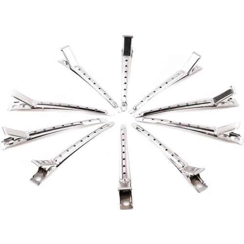 10PCS Stainless Hairdressing Clips New Hair Clips Barrettes Headwear Clamp Salon Hairpins Hair Accessories DIY Hair Styling Tool