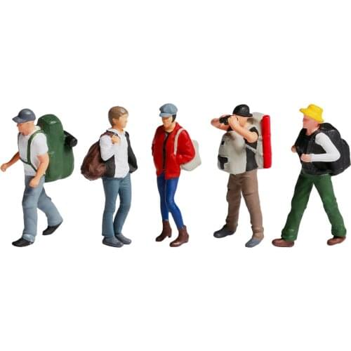 1:87 HO Miniature People Character Doll for Micro Scene DIY Scenery Train Railway Model Layout Sand Table Ornament Toy