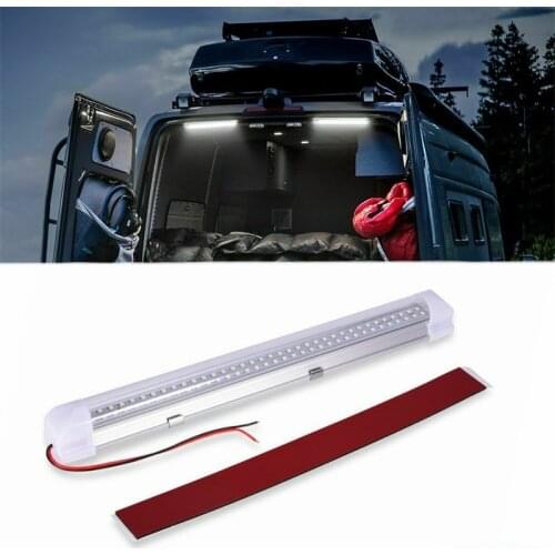 1PCS 72LED Car Interior Ceiling Lamp 12V LED Light Bar RV Interior Strip Light Replacement Trailers Boat Caravan Ceiling Light