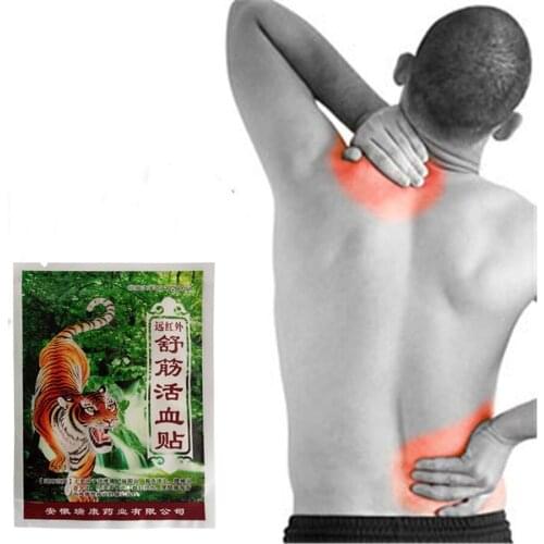 24Pcs Tiger Analgesic Plaster for Rheumatoid Arthritis Lumbar Spondylosis Cervical Spondylosis Pain Relief Patch