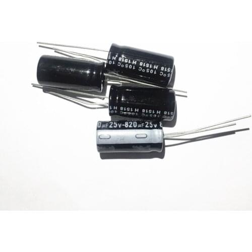 25V 820UF 10*20mm 820UF 25V electrolytic capacitor