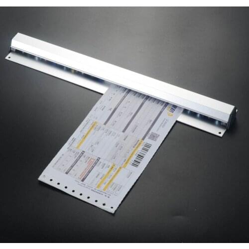 30/45cm Aluminum Ticket Tab Bill Receipt Hanging Rack Wall-Mounted Bill Folder Ticket Rack Holder Receipt Hanging Rack