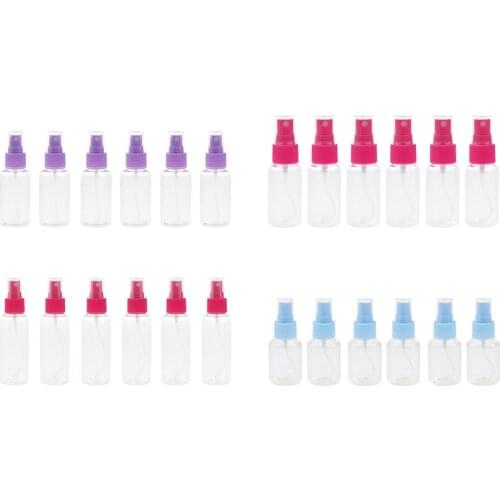 6 Pack Emulsion Dispensing Mist Spray Bottles Perfume Toner