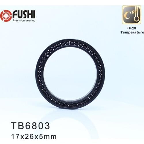 6803 High Temperature Bearing 17*26*5 mm ( 2 Pcs ) 500 Degrees Celsius Thin Section Bearings Full Ball Bearing