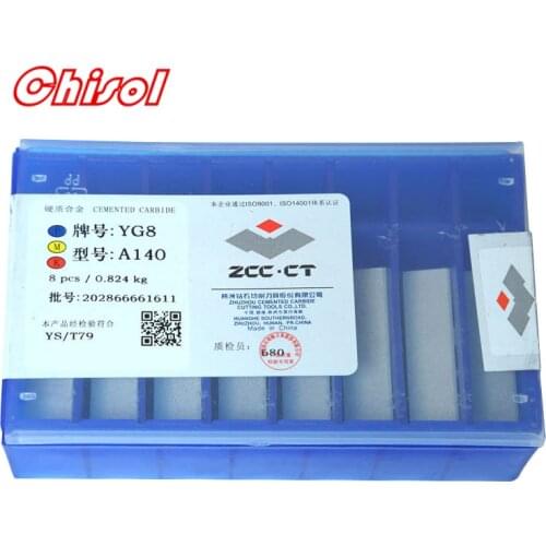 Free shipping 8pcs/box A140 YT5 YW2 YW1 YT15 YT14 YG6 YG8 carbide brazed inserts welding tips blade cutter cutting tools