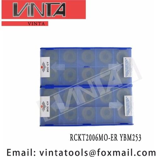 Free shipping high quality 10pcs/lots RCKT2006MO-ER YBM253 cnc carbide milling inserts