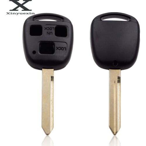XINYUEXIN TOY47 Blade Remote Key Shell Case Fob 3 Buttons For Toyota Yaris Carina Corolla Avensis