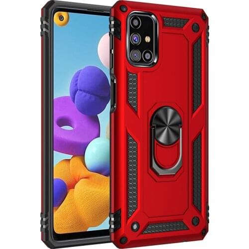 For Samsung Galaxy M31S Case Samsung M 31S Protective Case Armor Rugged Military Shockproof Car Holder Phone Cover