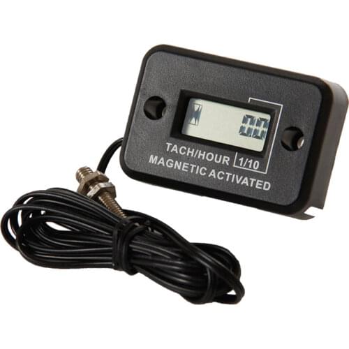 Diesel Engine Digital Hour Meter Tachometer for Water Pump Mining Machinery Drill Mixer Generator Excavator Roller Mast Crane