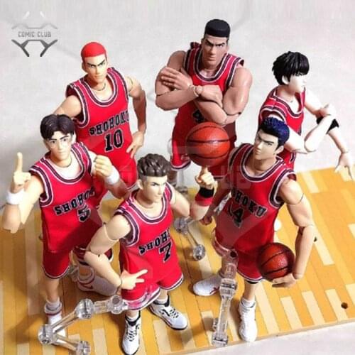 COMIC CLUB dasin SLAM DUNK Miyagi Ryota Akagi Takenori Hanamichi Sakuragi Rukawa Kaede Mitsui Hisashi action figure toy
