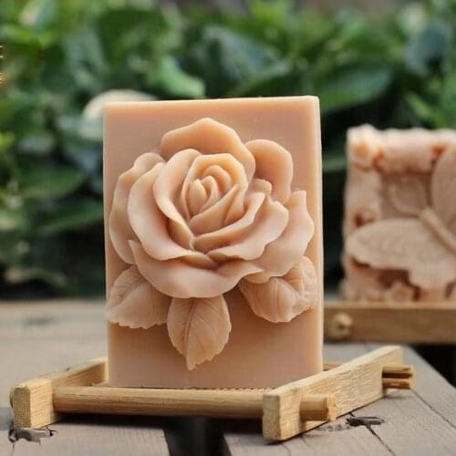 Large Flower Rose Handmade Soap Molds FLower Candle Molds Food Grade SILICONE MOULD