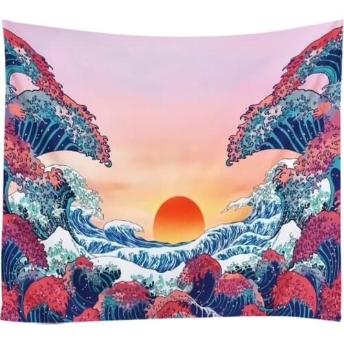 Creative 3D Printing Sunrise Surfing Tapestry Wall Hanging Bed Spread Beach Towel Table Cloth Yoga Mat 250x180cm LargeSize