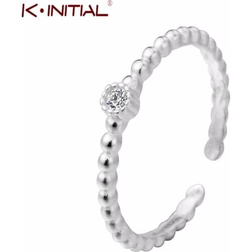 Cute Tiny Crystal Round Twist Rings for Women Men Fashion Adjustable Finger Toe Triangle Fish Arrow Ring Jewelry Party Gift