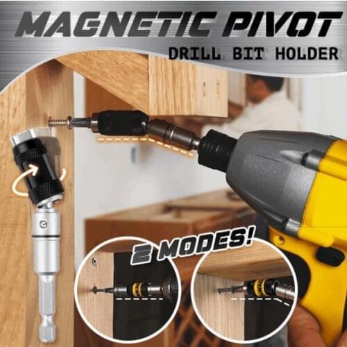 1PCS Magnetic Screw Drill Tip Drill Screw Tool Quick Change Locking Bit Holder Drive Guide Drill Bit Extensions Pivot Drill