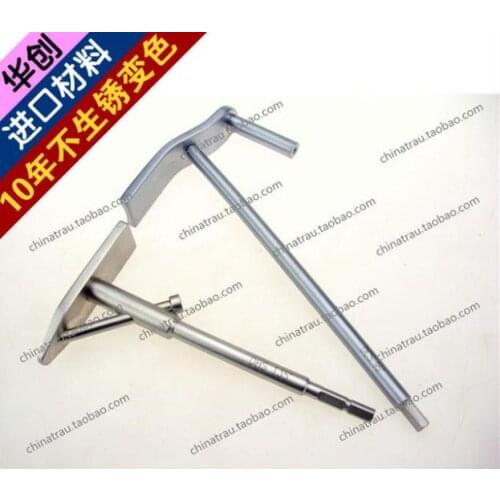 Medical orthopedic instrument stainless steel femur DCS 95 HDS 130 135 150 degree Kirschner wire&lag screw guider Angle ruler