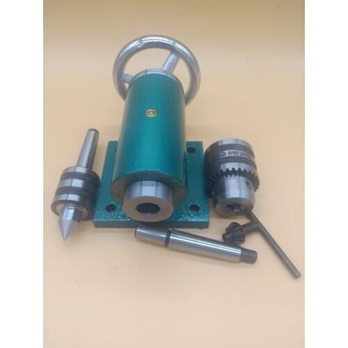 MT2 Woodworking Lathe Tailstock Car Bed Tail Sculpture Machine Rotating Shaft Live Top Tip Number Control Car Tail Seat