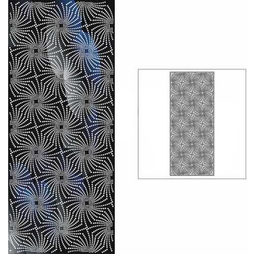 New Slim Spotted Sun Rays Background Plate Craft Embossing Mold 2021 Metal Cutting Dies for DIY Scrapbooking Album Card Making