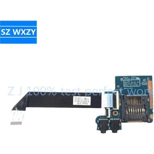 Original For HP ProBook 4440S 4540S Audio SD Card Reader Port Board With Cable 48.4SI02.011 683475-001 100% Tested